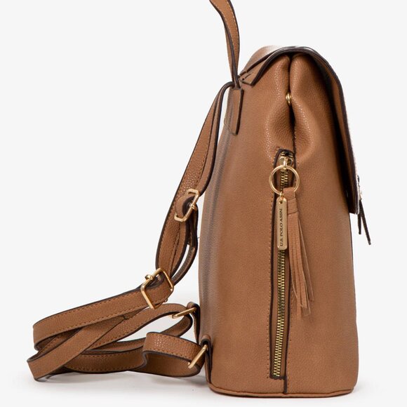 US POLO ASSN. Brown Medallion Backpack - Picture 3 of 15